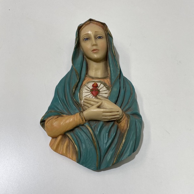 ORNAMENT, Figurine - Holy Mary Wall Plaque